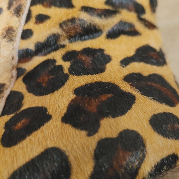 Leopard  wedge ankle boots - Picture 6 of 7